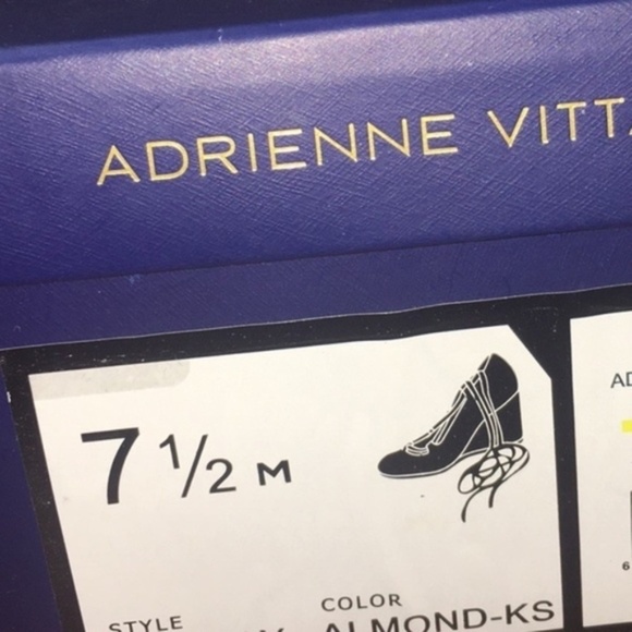 New Adrienne Vittadini Lace Up Wedge Pump Size 7.5 - Picture 5 of 11